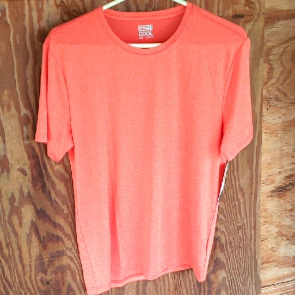Brand new "32 cool" orange dry fit  tshirt